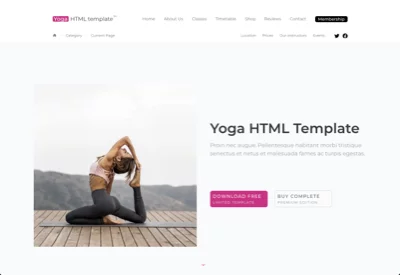 Yoga Template Example