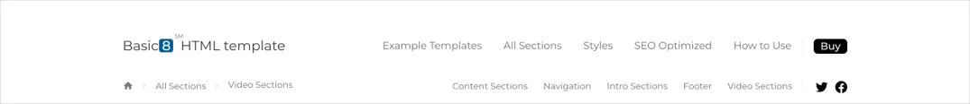 White Website Navigation